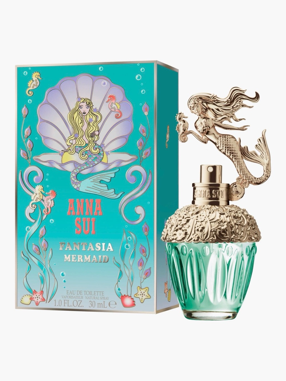 Anna Sui Fantasia Mermaid EDT 30ml 1oz New Sealed Mermaid Perfume